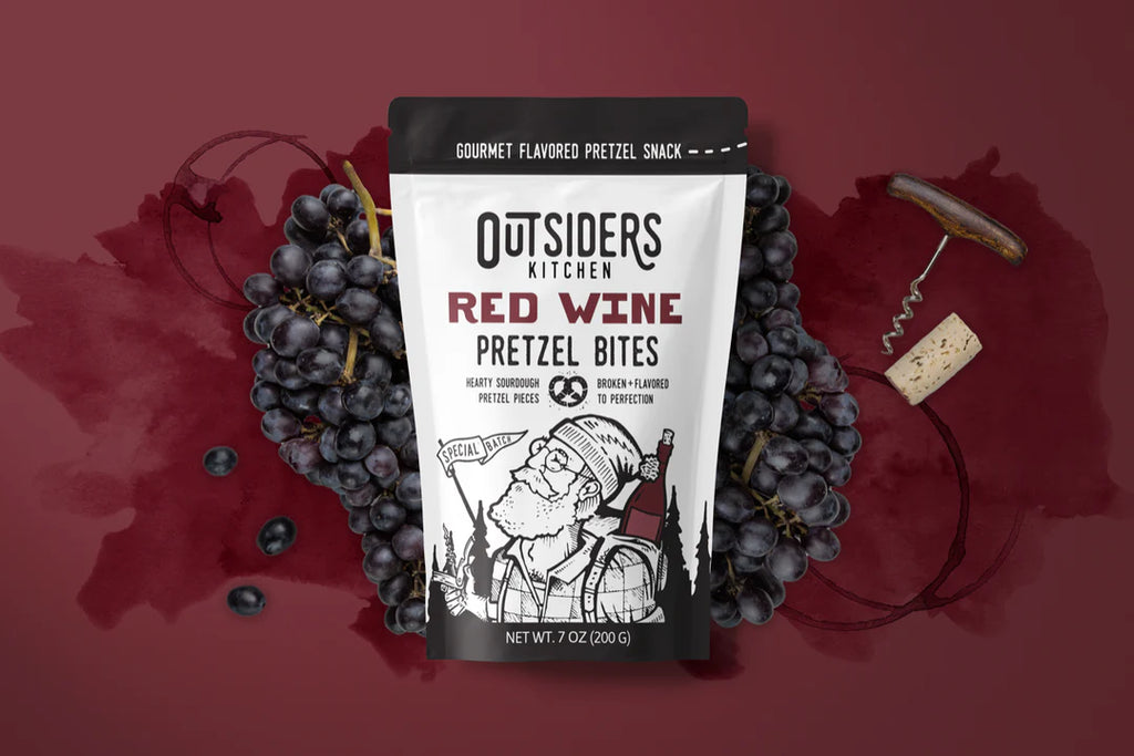 Outsider Kitchen Red Wine Pretzel Bites
